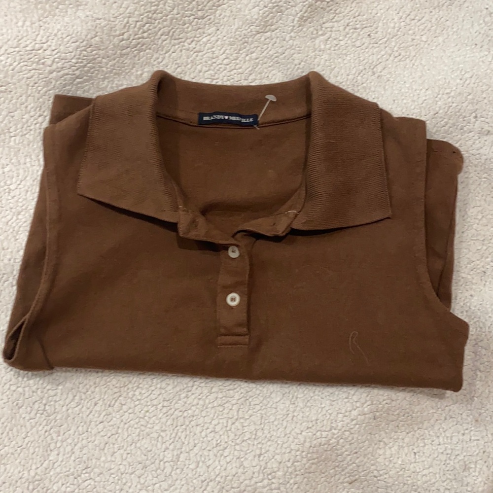 cute brown collard shirt 🤎! never worn 🤎🤎